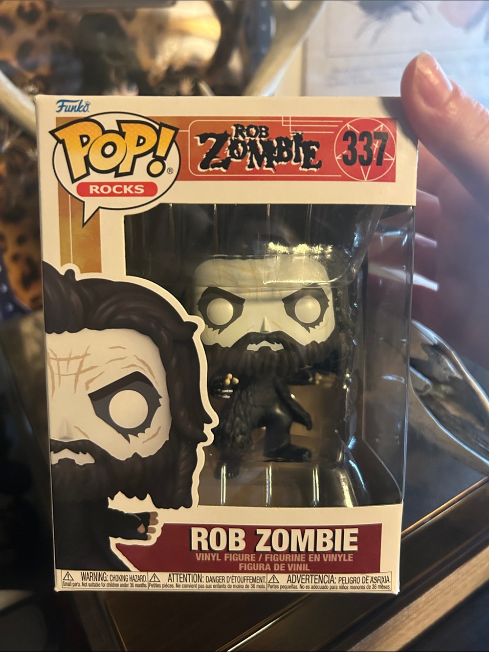 Funko Rob Zombie POP! Rocks Vinyl Figure - Black, White & Gold Accents